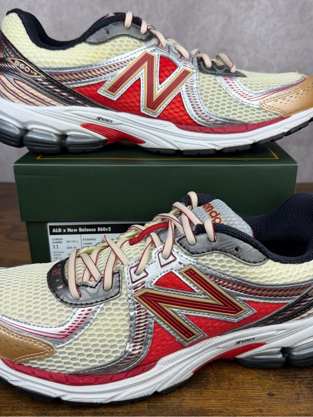 New Balance 860v2 Aime Leon Dore Red Size 11 ML860AD2 ALD Men’s Sneakers OG Rare